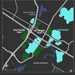Dark map preview